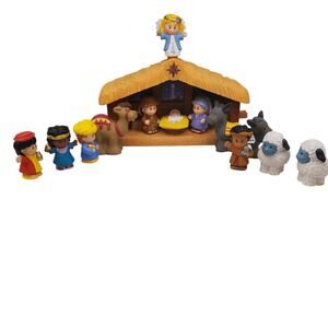 Vintage Little People Nativity Set Musical Lights 2002